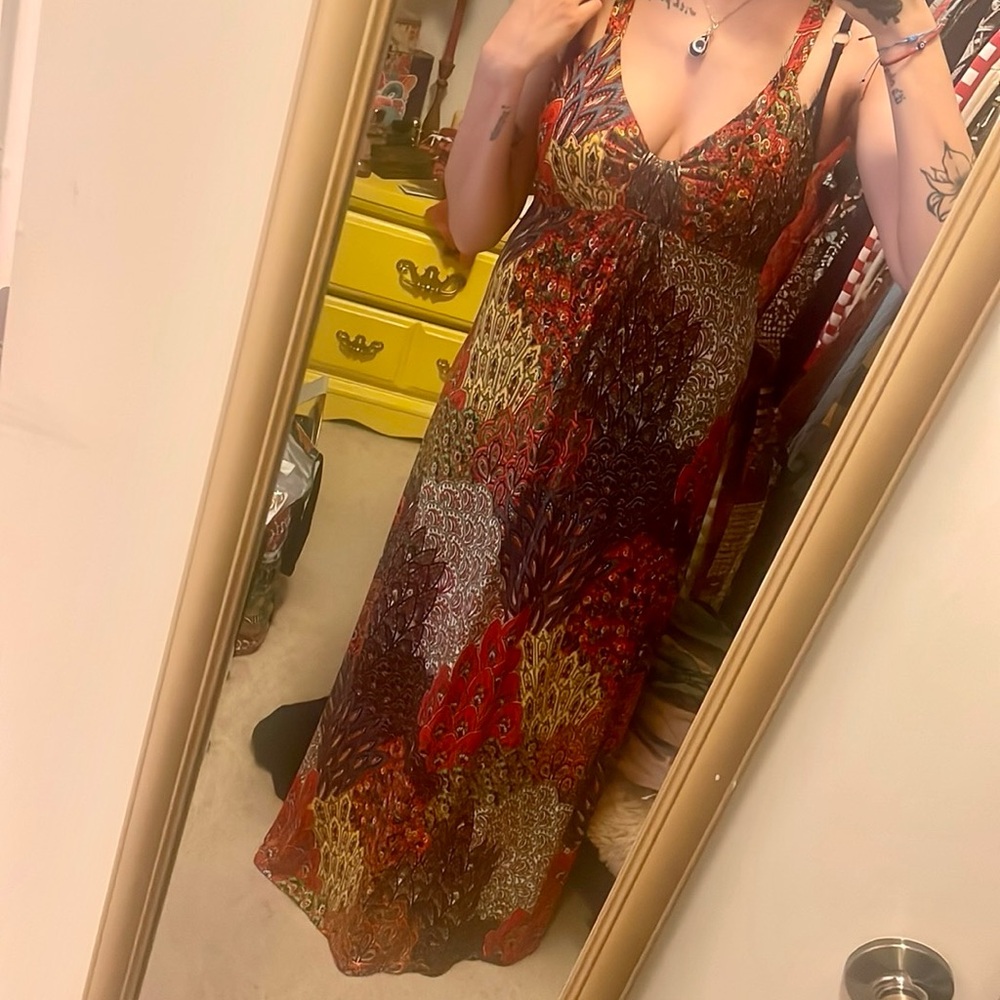 Boho Paisley Maxi Dress✨